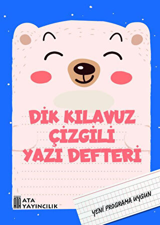 1. Sınıf Yeni Müfredata Uygun Dik Kılavuz Çizgili Yazı Defteri Büyük Boy