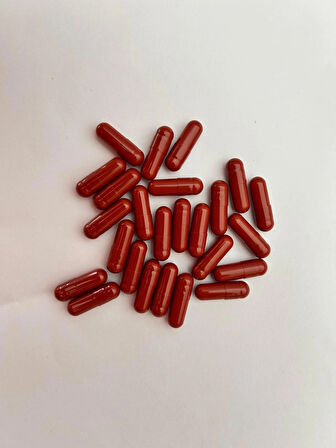 1000 Adet Kırmızı 1 Numara Boş Kapsül – Gıda ve İlaç Dolumu İçin Uygun