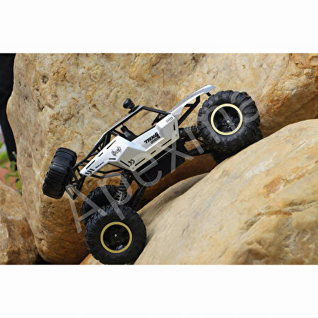 2.4GHz Uzaktan Kumandalı 1:12 Ölçek 7.4V Şarjlı 4x4 Off-Road Rock Crawler - Oyuncak Rc Arazi Aracı