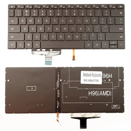 Huawei Matebook 13 WRT-W29 Notebook Klavye (US) Işıklı