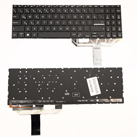 Asus Vivobook 15 D1503 Notebook Klavye Işıklı