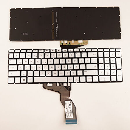 HP 15S-FQ4015NT Notebook Klavye Işıklı Gümüş
