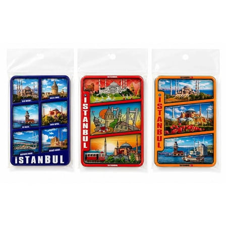 İstanbul Temalı Ahşap Buzdolapı Süsü Magnet Alk5824