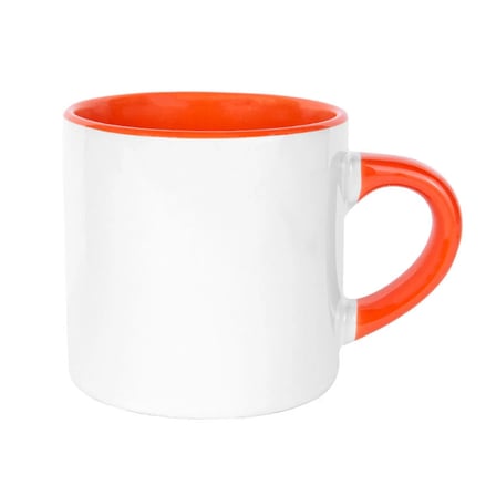 storebaskı İşletmelere Özel Porselen Turuncu Nescafe Fincanı – Logo Baskılı 6 adet