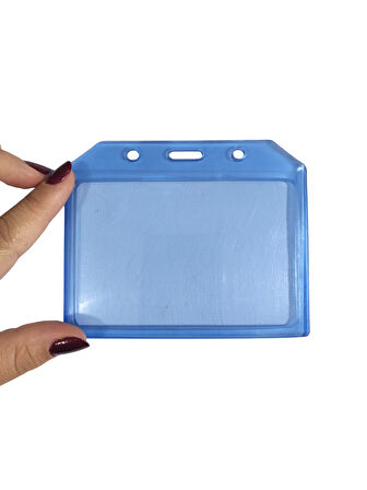 Pvc Yaka Kartlığı Yaka Kartı Kılıfı Kart Koruyucu 11x9 cm - 1 Adet