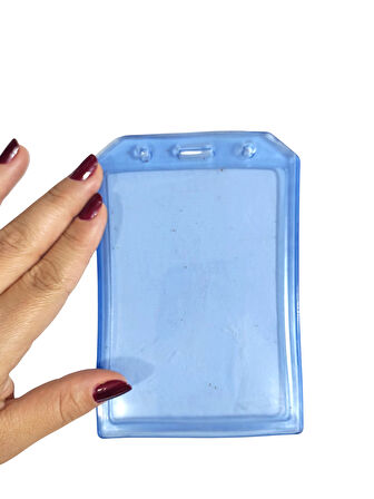 Pvc Yaka Kartlığı Yaka Kartı Kılıfı Kart Koruyucu 14x9 cm - 1 Adet