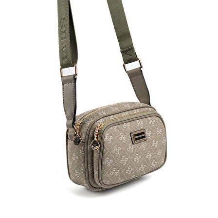 Silver Polo  Kadın Çapraz Çanta 1111-47903 SILVER POLO ÇAPRAZ BAYAN ÇANTASI M178 Y.YEŞİL-MAT Y.YEŞİL