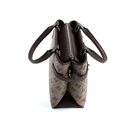 Kadın Omuz Çantası 1149-47906  Silver Polo BAYAN ÇANTASI M178 KOYU BEJ-MAT KAHVE