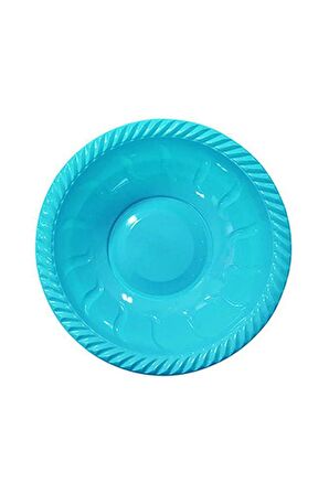 YUVARLAK KASE PLASTİK TURKUAZ 6'LI