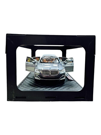 1:24 Metal Model Koleksiyon Araba BMW 7 Gri 21 CM CZ151B