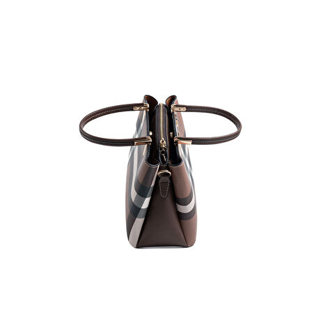 Silver Polo  Kadın Omuz Çantası 1098-47945 SILVER POLO Kadın ÇANTASI MK85 KOYU KAHVE-MAT KAHVE