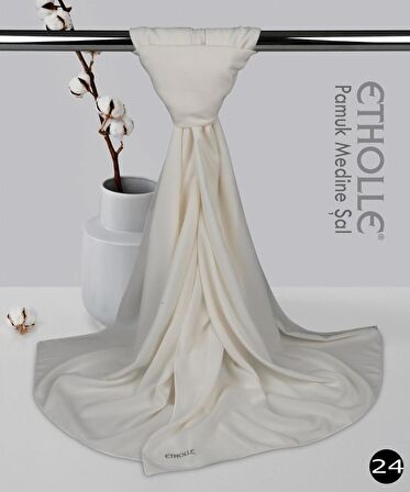 Alcanavm Etholle Pamuk Medine İpeği Şal