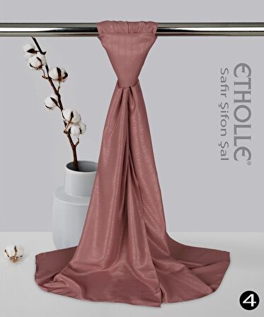 Alcanavm Etholle Safir Şifon Şal