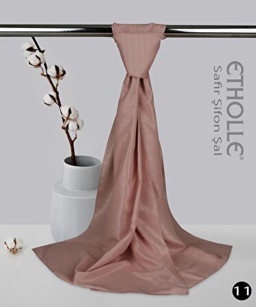 Alcanavm Etholle Safir Şifon Şal