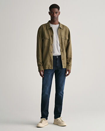 GANT Erkek Lacivert Extra Slim Fit Active Recover Jean