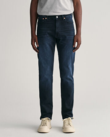 GANT Erkek Lacivert Extra Slim Fit Active Recover Jean