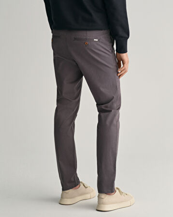 GANT Erkek Gri Slim Fit Chino Pantolon