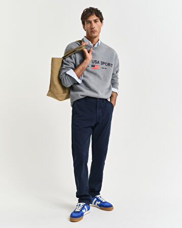 GANT Erkek Lacivert Slim Fit Pantolon