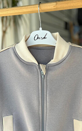 Erkek Çocuk 3iplik  Şardonlu Kışlık Uzun Kollu Fermuarlı Hırka