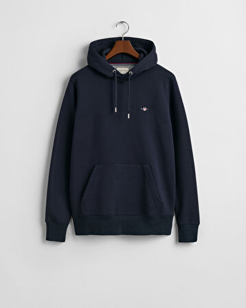 GANT Erkek Lacivert Regular Fit Kapüşonlu Sweatshirt