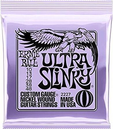 Ernie Ball P02227 Elektro Gitar Teli 010-48 Set Ultra Slinky