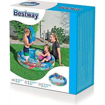 Bestway 51124 Çocuk Havuzu + Top + Simit Set