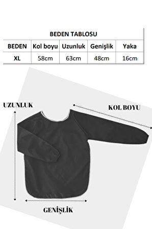 Mavi Sıvı Geçirmez Boyama Önlüğü XL Beden 7-9 Yaş
