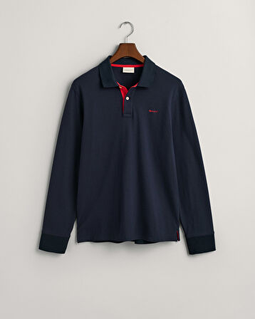 GANT Erkek Lacivert Regular Fit Polo