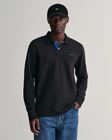GANT Erkek Siyah Regular Fit Polo