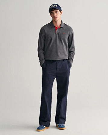GANT Erkek Gri Regular Fit Polo