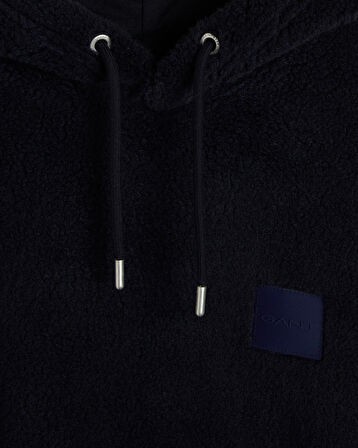 GANT Erkek Lacivert Relaxed Fit Kapüşonlu Sweatshirt