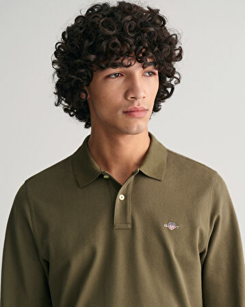 GANT Erkek Yeşil Regular Fit Polo