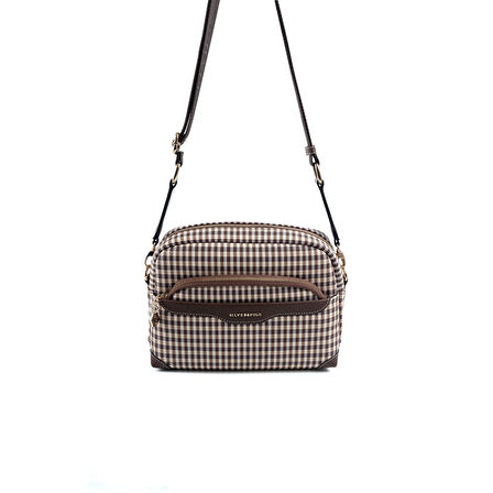 Silver Polo  Kadın Çapraz Çanta 1201-47996 SILVER POLO ÇAPRAZ BAYAN ÇANTASI M191 KAHVE SARI-MAT KAHVE