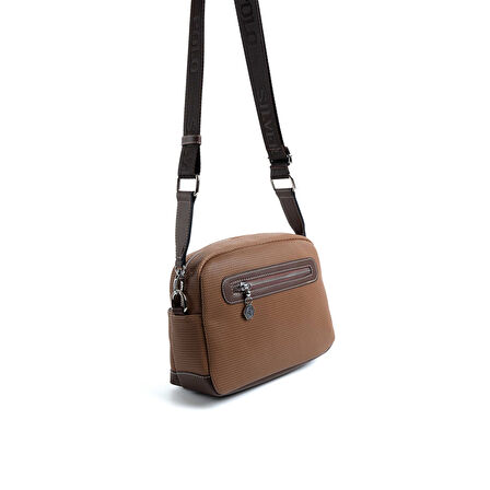 Silver Polo  Kadın Çapraz Çanta 1201-47997 SILVER POLO ÇAPRAZ BAYAN ÇANTASI M86 KARAMEL-MAT KAHVE