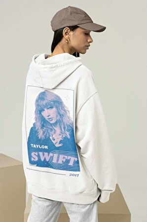 Reputation Taylor Swift Baskılı Unisex Oversize Şarkıcı Hoodie