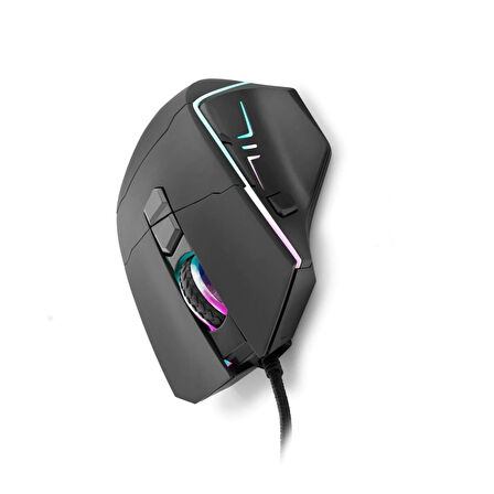 6500 DPI Yüksek Hassasiyetli Shooter Oyuncu Mouse | Konforlu Ergonomik Yapı RGB Aydınlatma | Siyah