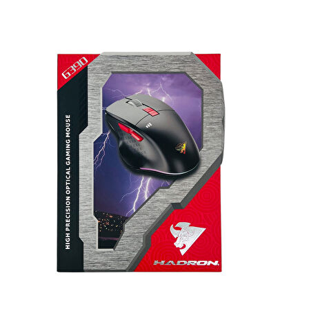 Kablolu Siyah Renk Yüksek Hassasiyetli Shooter Oyuncu Mouse | Konforlu Ergonomik Yapı RGB Aydınlatma