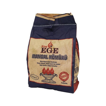 Premium Hafta Sonu Gezi Tatil Gereci 1.5 kg Mangal Kömürü - Çıra Hediyeli - Meşe Kömürü