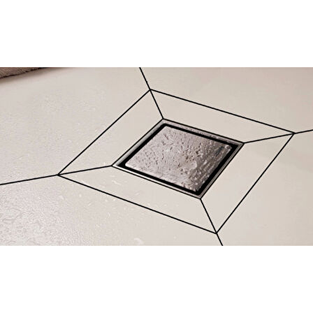 HÜPPE Master V Yalıtımlı Noktasal Su Gideri 10x10 Mat Yndn