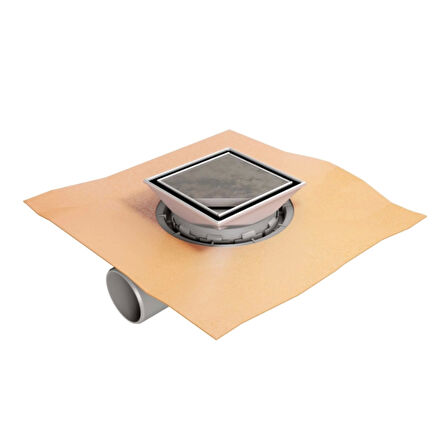 HÜPPE Master V Yalıtımlı Noktasal Su Gideri Mat Yndn 15x15 Cm