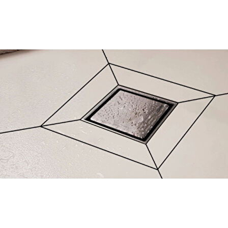 HÜPPE Master V Yalıtımlı Noktasal Su Gideri Mat Yndn 15x15 Cm
