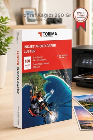 Delux Serisi Fotoğraf Kağıdı 100 Adet 260 Gr (13X18) Ofis Hatıra Okul