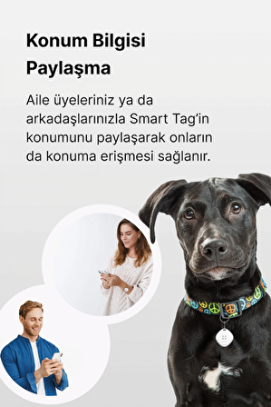 Air Tag, Aplle Find My Takip Sistemli Intelligence ve Siri Uyumlu Takip Cihazı, Anahtar, Çanta, Bavul ve IOS Uyumlu, Smart Tag, X6605 Beyaz 