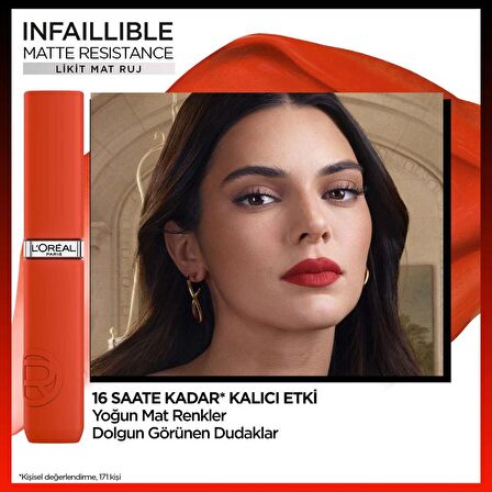 L'Oréal Paris Infaillible Matte Resistance Likit Mat Ruj - 420 Le Rouge Paris