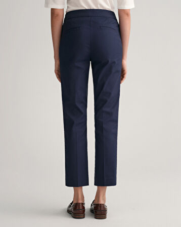 GANT Kadın Lacivert Slim Fit Pantolon