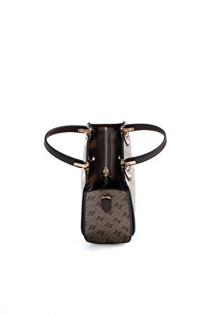 Kadın Omuz Çantası 1133-48005  Silver Polo Kadın ÇANTASI M178 KOYU BEJ-MAT KAHVE