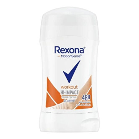 Rexona Women MotionSense Stick 40g Workout Hi-Impact Koku Kontrolü 48H