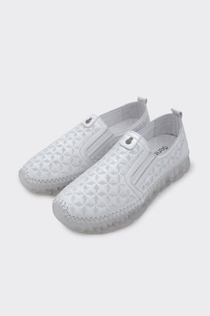 Hakiki Deri Comfort Taban Bağcıksız Kadın Casual Ayakkabı