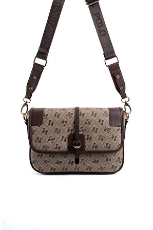 Kadın Çapraz Çanta 1182-48031 SİLVER POLO ÇAPRAZ Kadın ÇANTASI M178 KOYU BEJ-MAT KAHVE