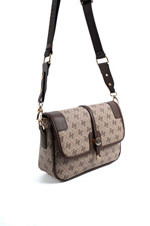 Kadın Çapraz Çanta 1182-48031 SİLVER POLO ÇAPRAZ Kadın ÇANTASI M178 KOYU BEJ-MAT KAHVE